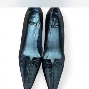 Stuart Weitzman Black Leather Heels
